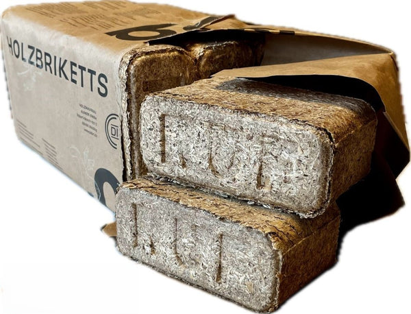 OEBRI Holzbriketts Nadelholz in Papierverpackung 960 kg Palette