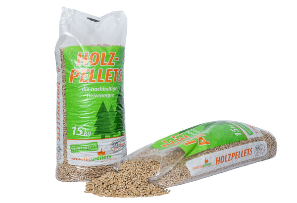 Saxoniapellets 6mm 15kg Sack 66 Sack Palette deutsche Herstellung
